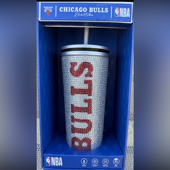 NEW NBA Hydrapeak 25OZ Bling Chicago Bulls Tumbler Limited Edition - Picture 1 of 11